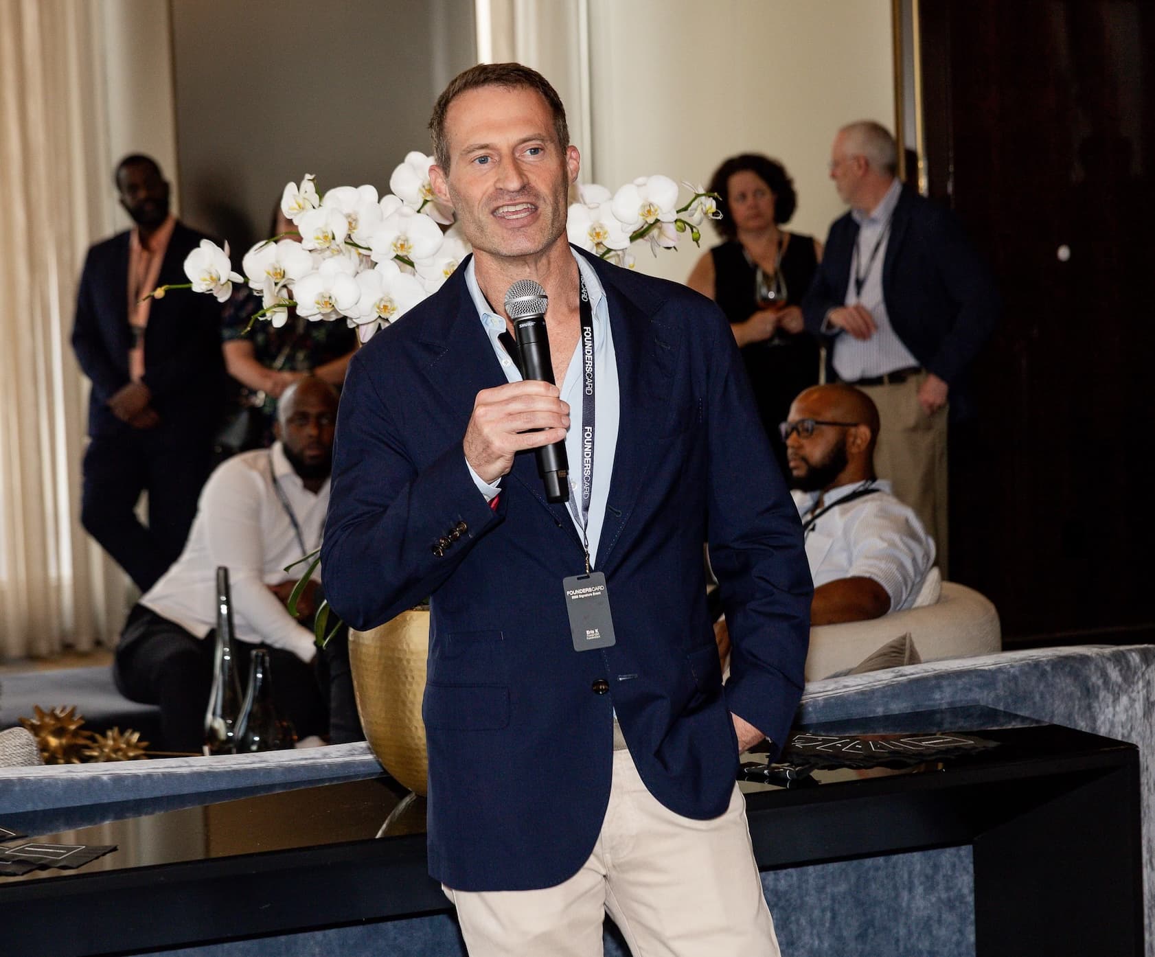 Eric Kuhn speaking at an event